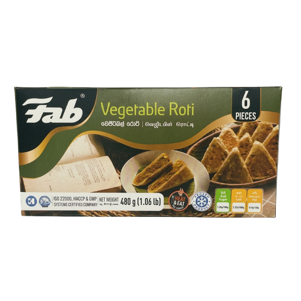 Fab Vegetable Roti 6 pcs buy online USA - 1